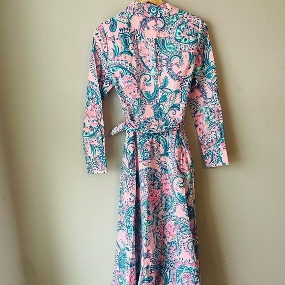 Lilly Pulitzer Mira Shirtdress Long-Sleeve RARE - Picture 2 of 10